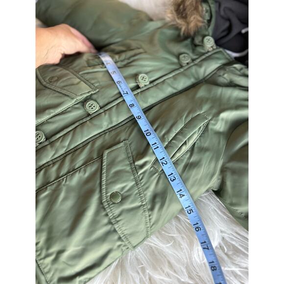 Gap Toddler Baby‎ Coldcontrol Max Hooded Parka Jacket Olive Green Size 2 Years - Picture 6 of 10